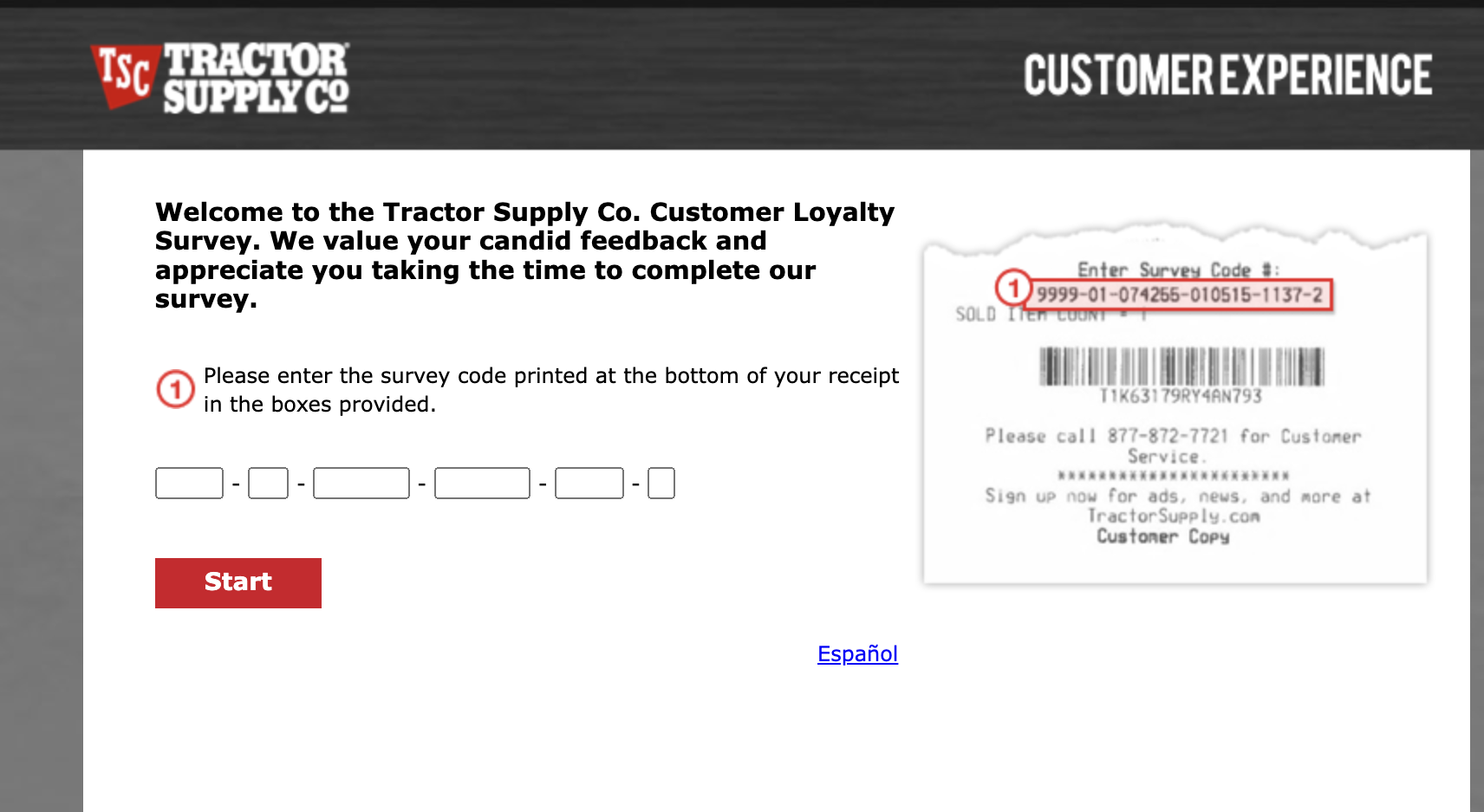Telltractorsupply - Win $2500 Gift Card - Tractor Supply Survey